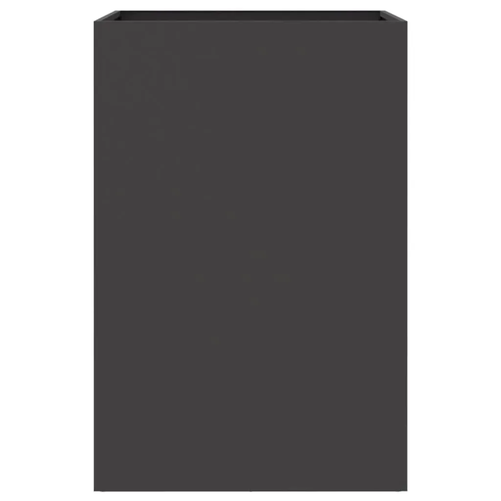 Planter Black 52x48x75 cm Steel Price