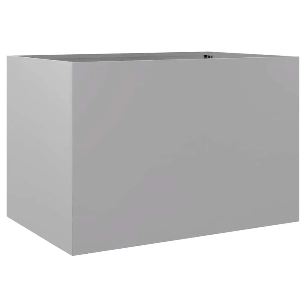 Planter Silver 62x47x46 cm Galvanised Steel Price
