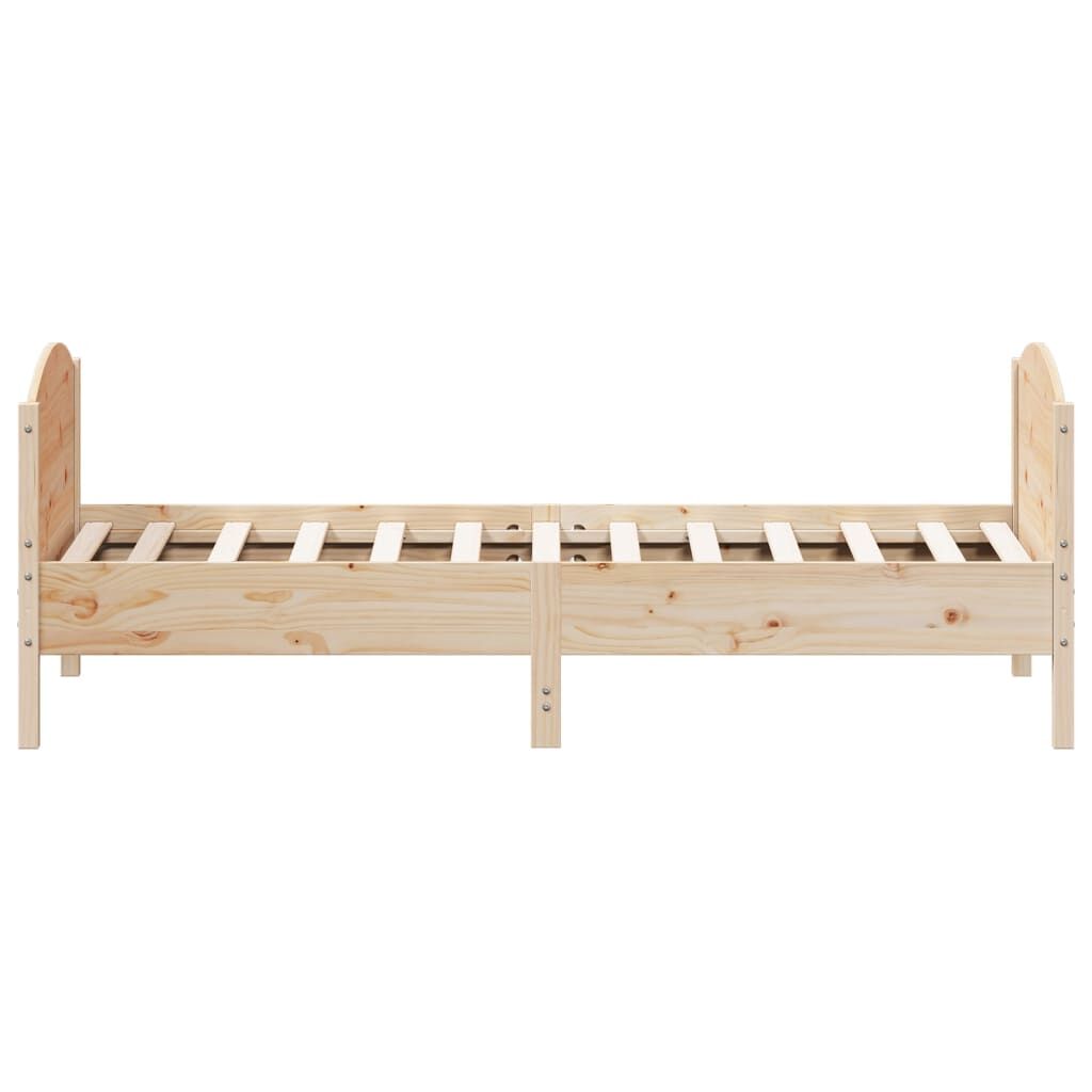 Bed Frame without Mattress 90x190 cm Solid Wood Pine Price