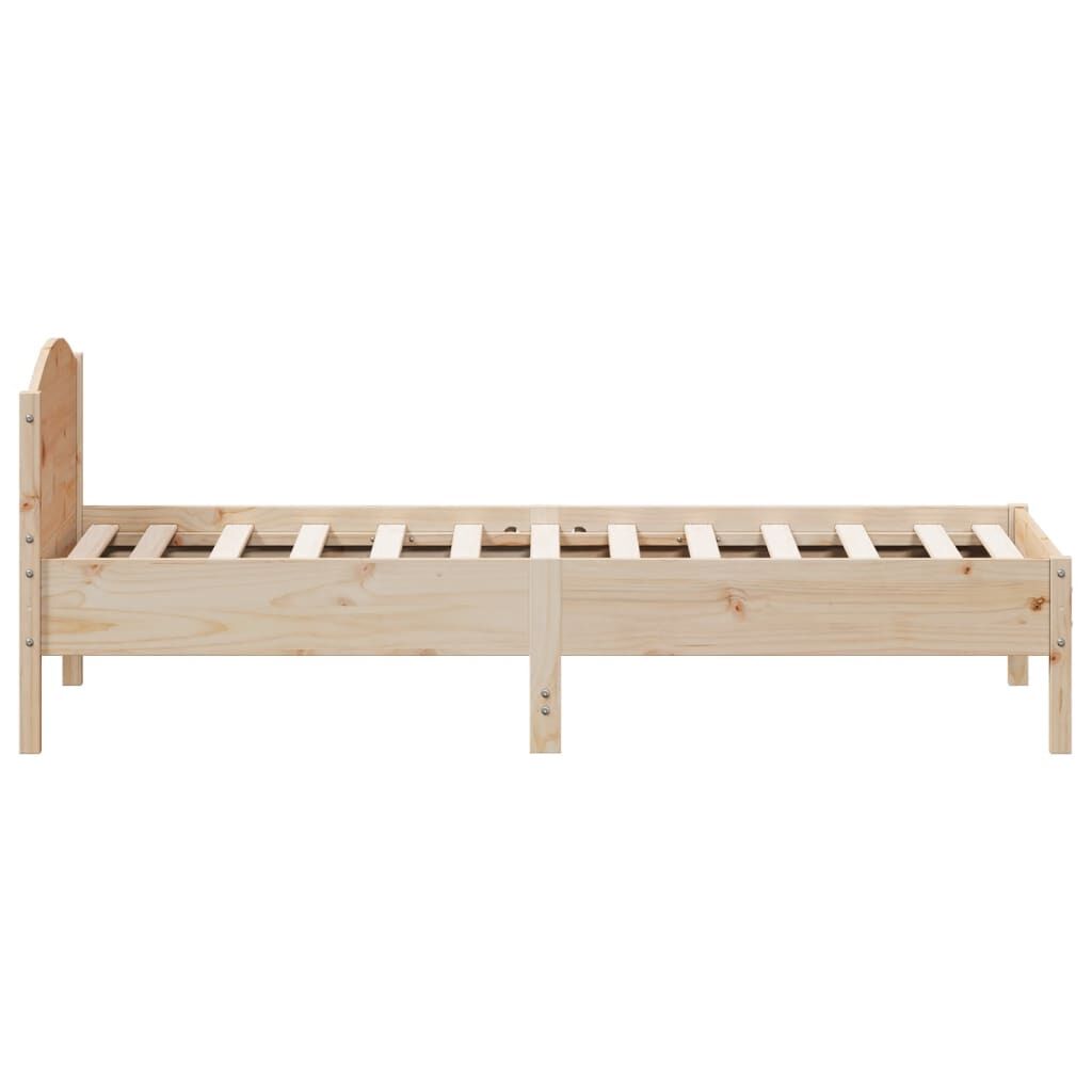 Bed Frame without Mattress 90x190 cm Solid Wood Pine Price