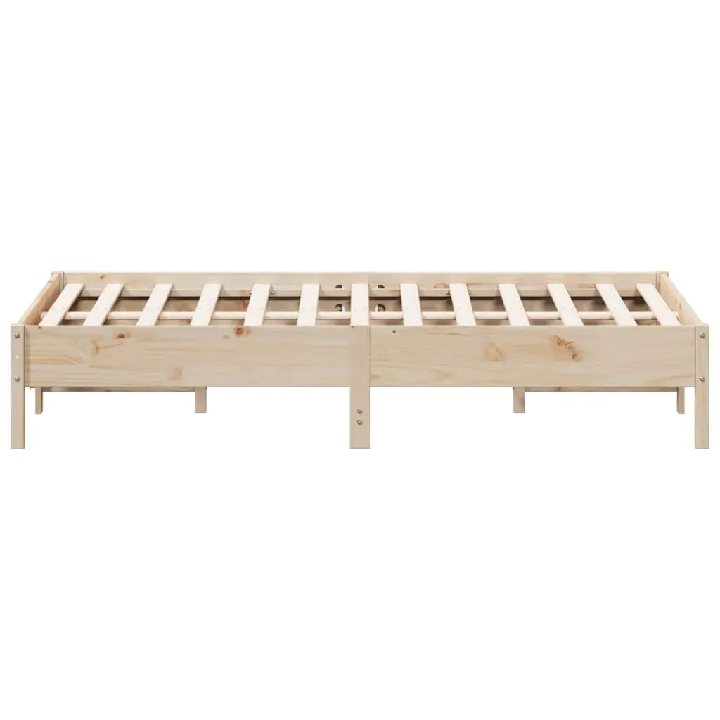 Bed Frame without Mattress 150x200 cm Solid Wood Pine Price