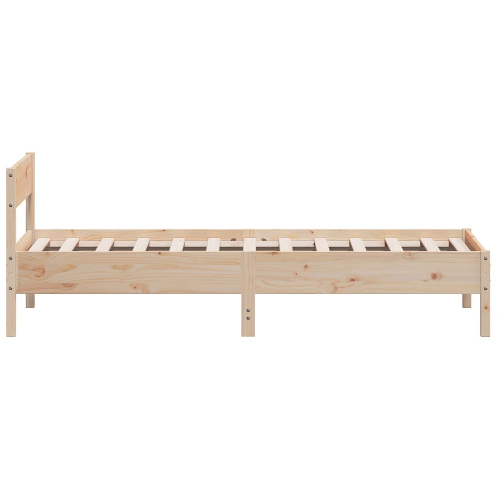 Bed Frame without Mattress 90x190 cm Solid Wood Pine Price