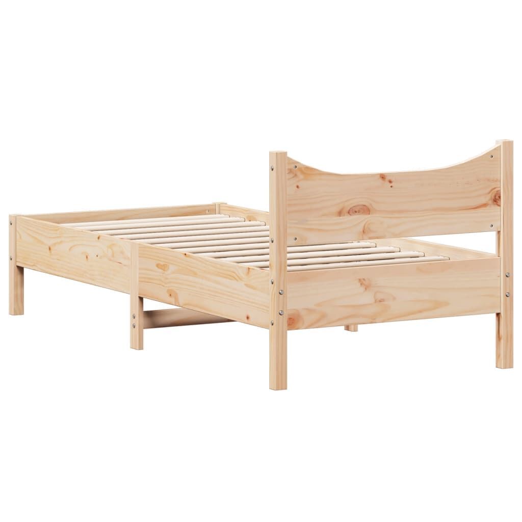 Bed Frame without Mattress 90x190 cm Solid Wood Pine Price