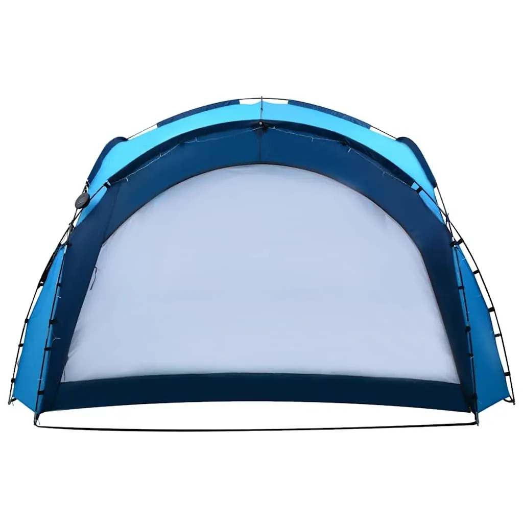 Party Tent with LED and 4 Sidewalls 3.6x3.6x2.3 m Blue Price