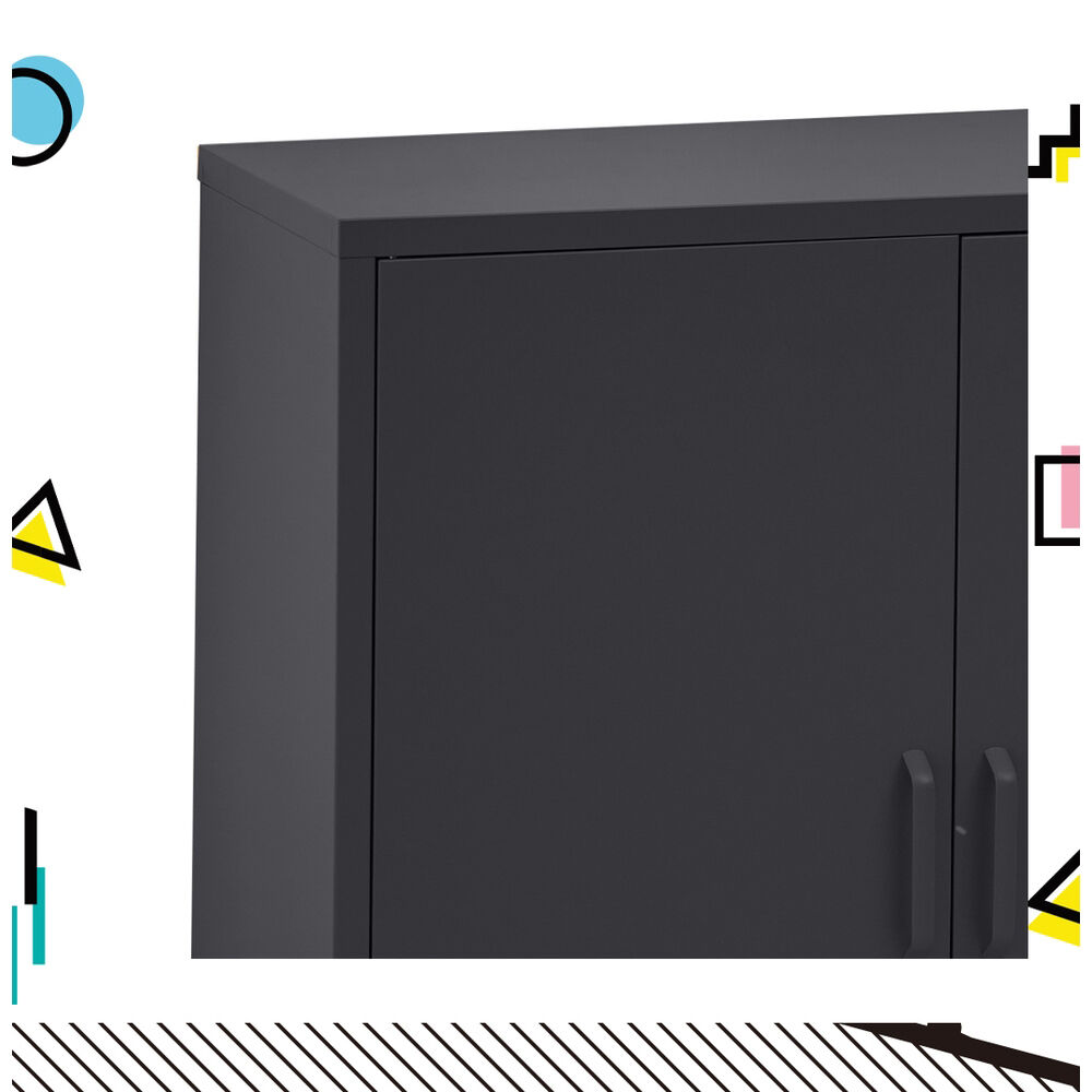 Artiss Buffet Sideboard Metal Cabinet - SWEETHEART Charcoal Price
