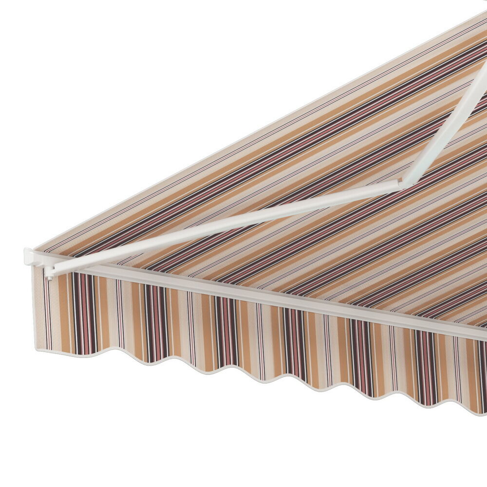 Retractable Folding Arm Awning Manual Sunshade 3Mx2.5M Beige Brown Price