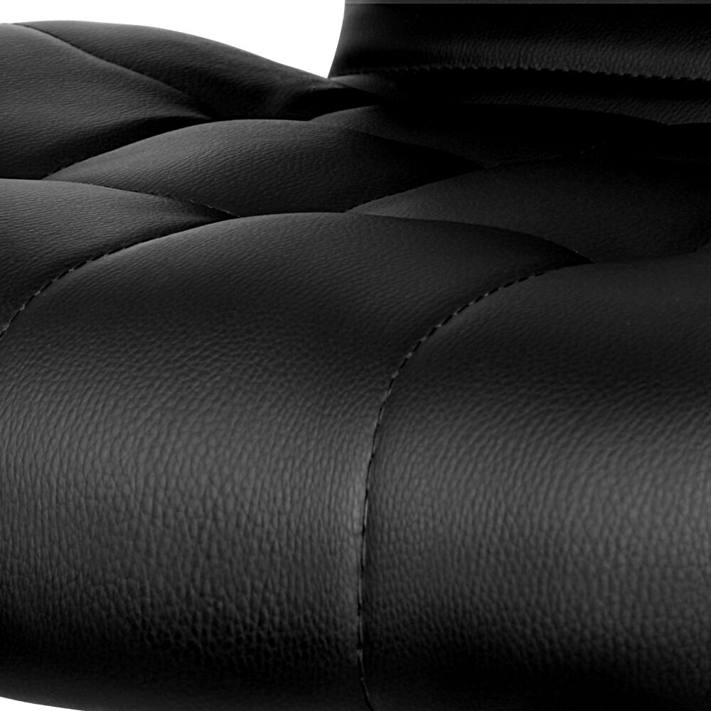 Artiss 2x Bar Stools Gas Lift Leather Padded Stool Black Price
