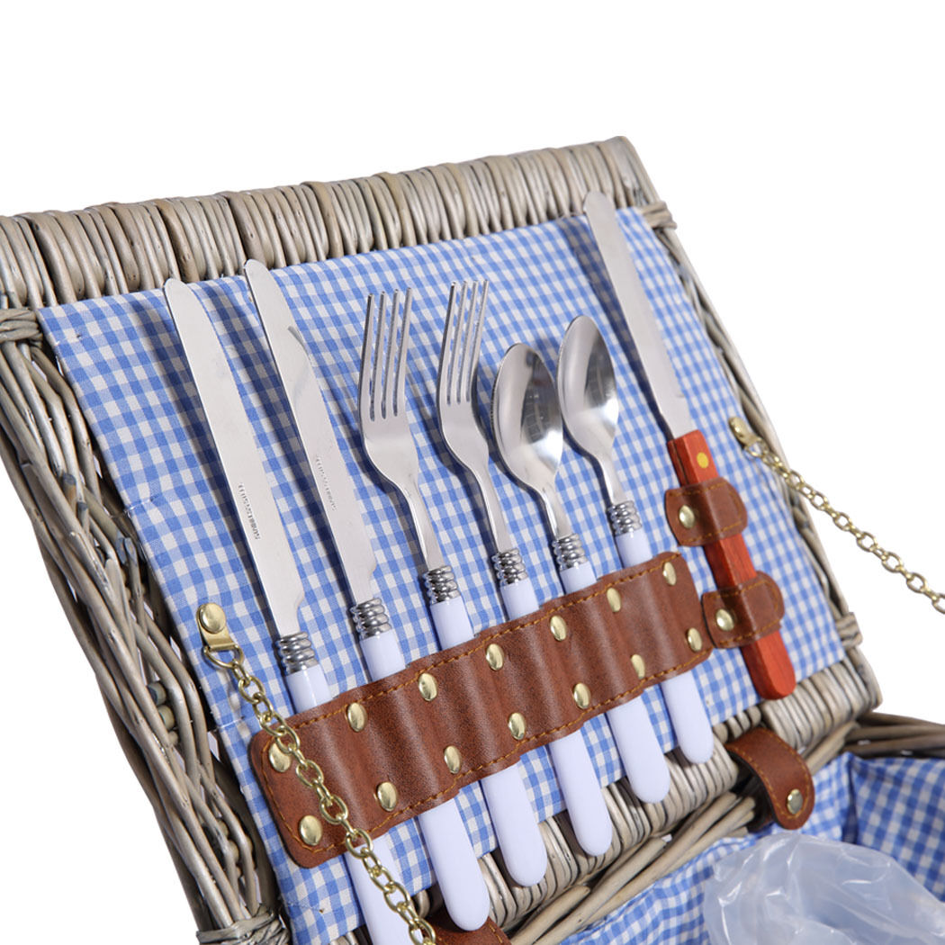 4 person picnic basket baskets set outdoor Price