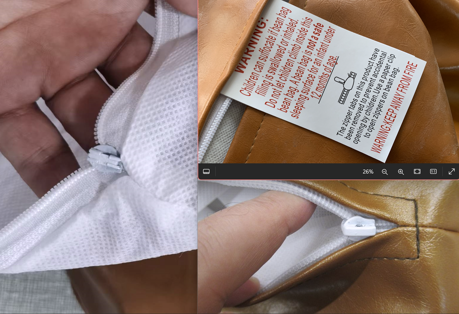 bean bag chair cover pu couch tan Price