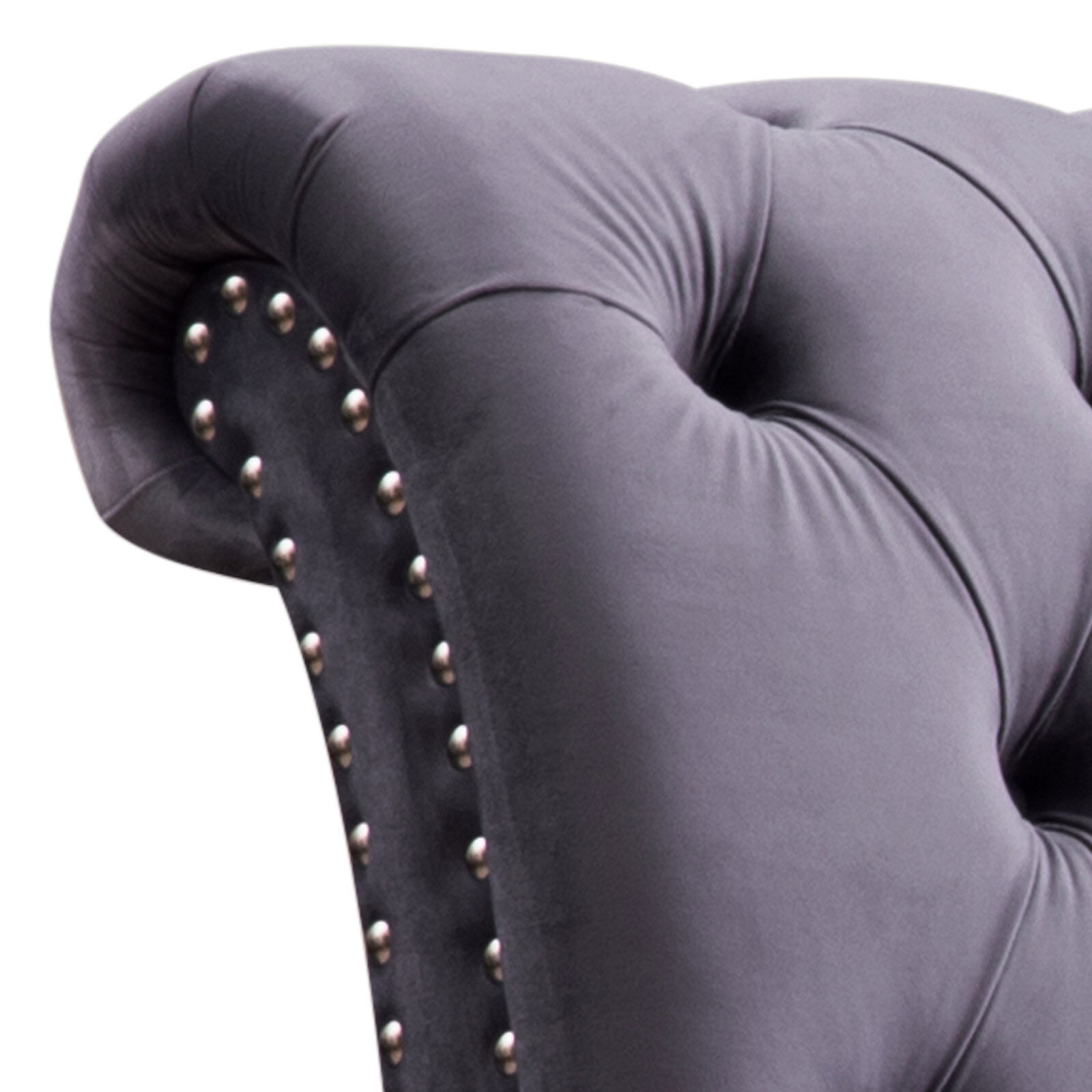 Elsa Bedframe Queen Size Velvet Fabric Medium Grey Colour Price