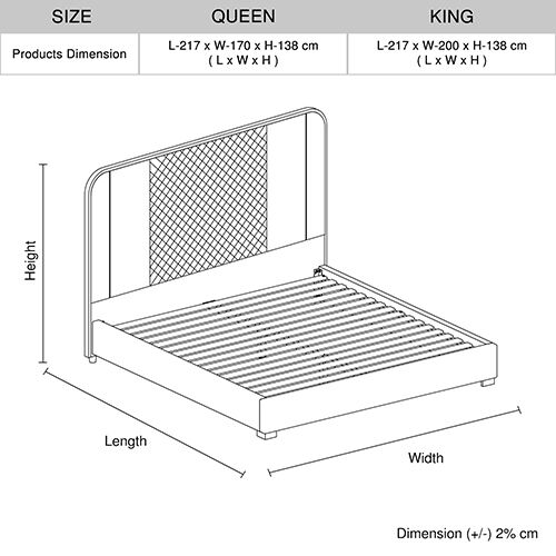 Halcyon Bed Frame King Black Pu Leather Price
