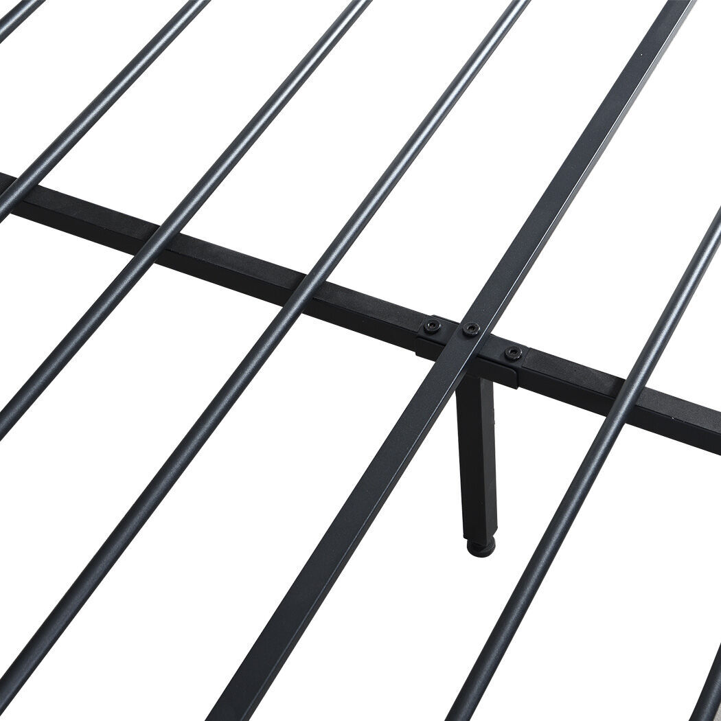 levede double metal bed frame led lights 2 drawers Price