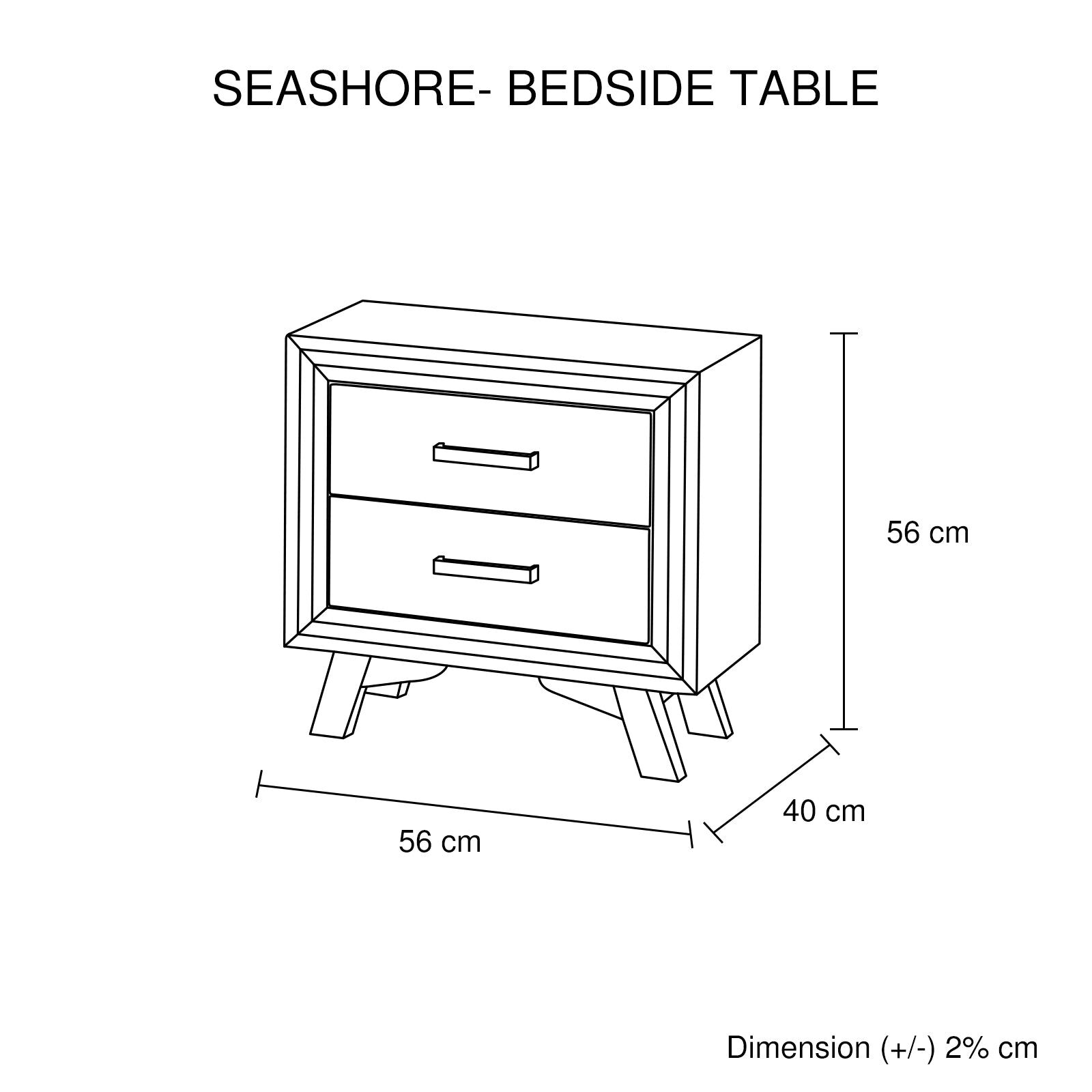 Seashore Bedside Table Silver Brush Price