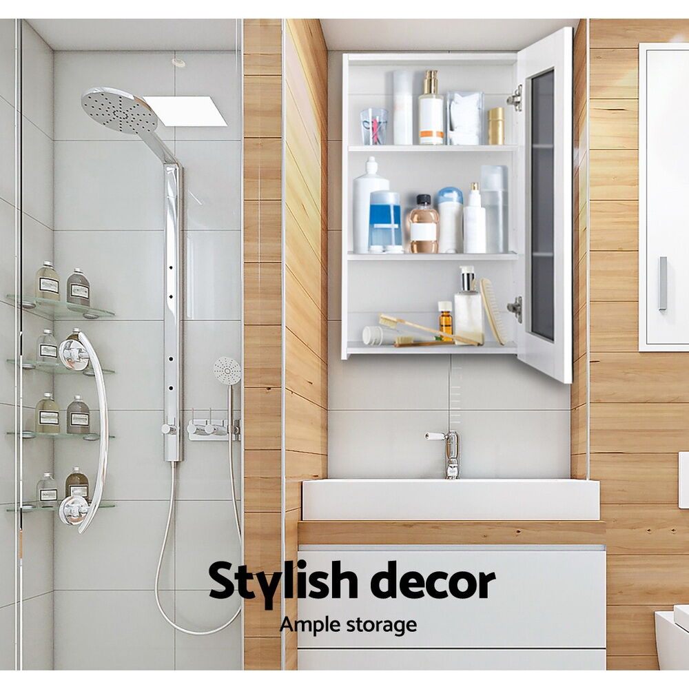 Bathroom Mirror Cabinet 450x720mm White Price