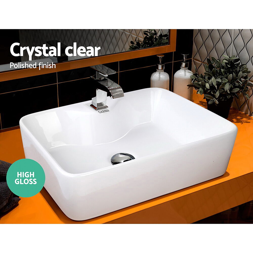 Bathroom Basin Ceramic Vanity Sink Hand Wash Bowl 48x38cm Price