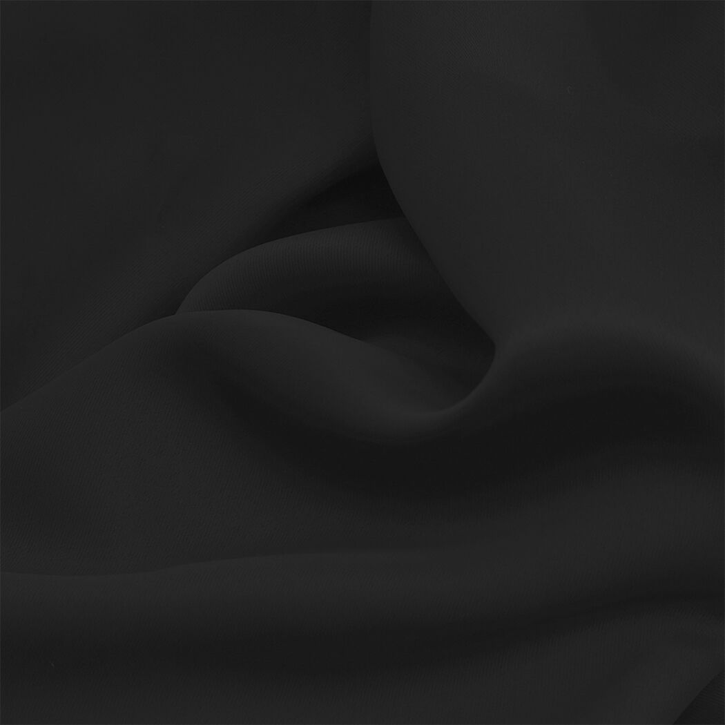 2x blockout curtains panels 3 layers black Price