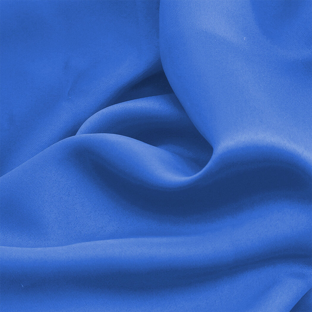 2x blockout curtains panels 3 layers blue Price