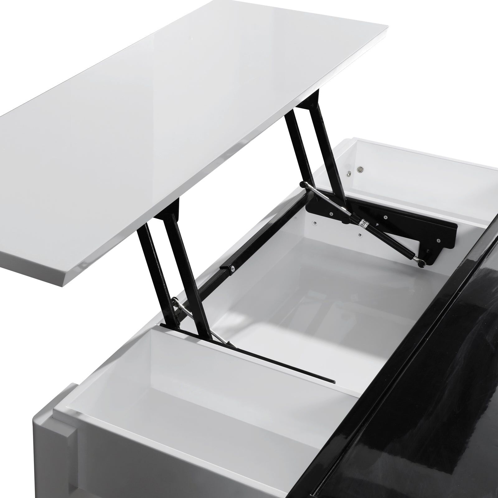 Grandora Coffee Table Black & White Glossy Colour Price