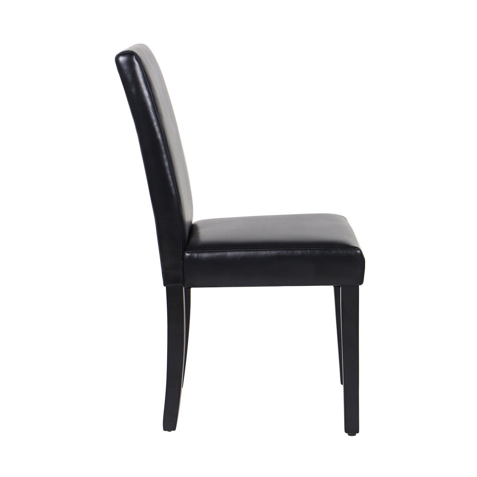 2x Wooden Frame Black Leatherette Dining Chairs with Solid Pine Legs Price