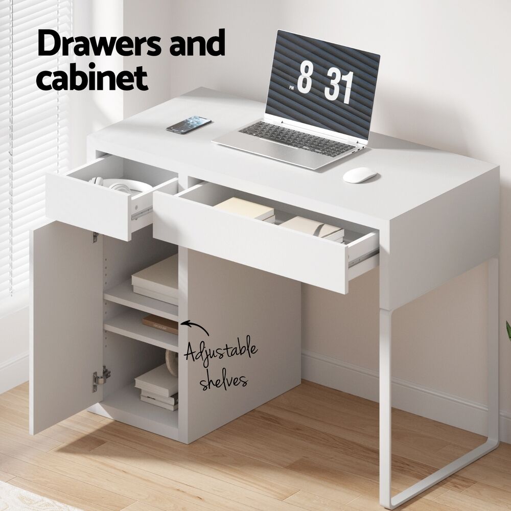 Artiss Computer Desk Drawer Cabinet White Price