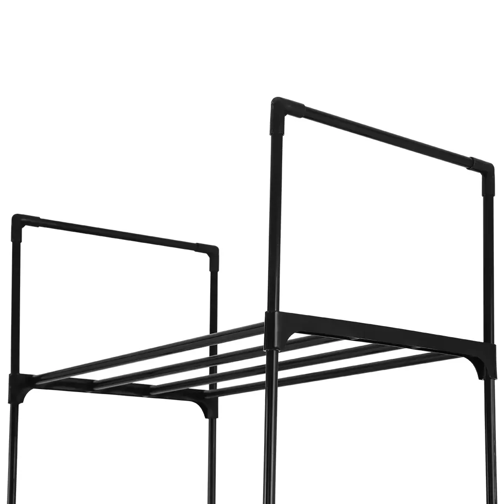Shoe Rack Shoe Storage Shelf 10-tier 20 Pairs DIY Stackable Black Metal Price