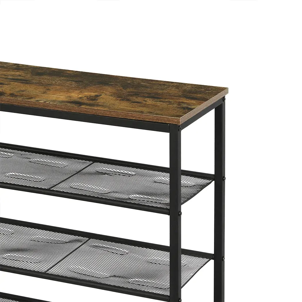 5-Tier Shoe Rack Storage Cabinet 100cm Wide Price