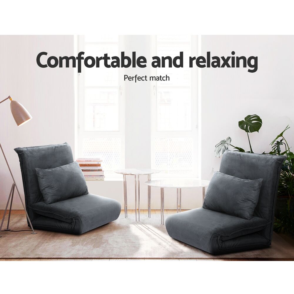 Artiss Floor Sofa Bed Lounge Couch Recliner Chair Folding Foam Camping Bed Price