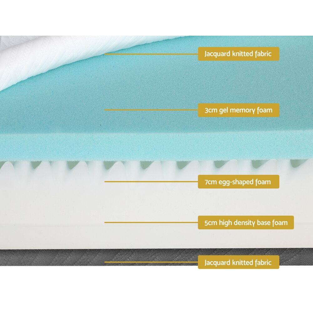 Giselle Bedding Memory Foam Mattress Bed Cool Gel Non Spring 15cm King Price