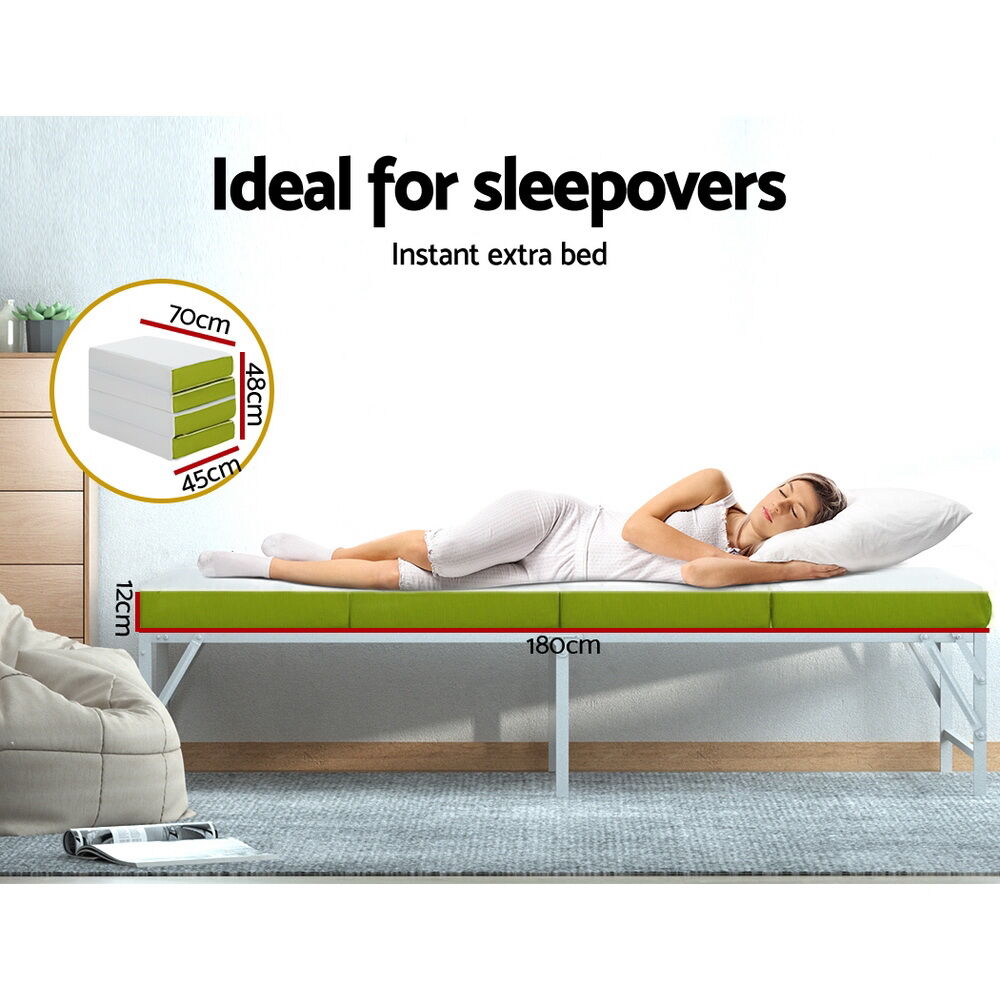 Giselle Bedding Foldable Mattress Folding Foam Single Green Price