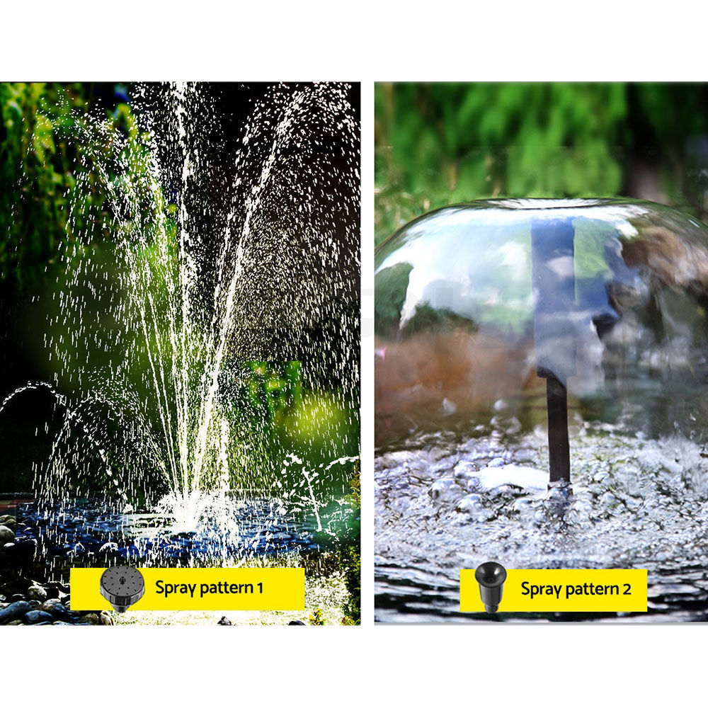 Solar Pond Pump with Battery Kit LED Lights 9.8FT Price