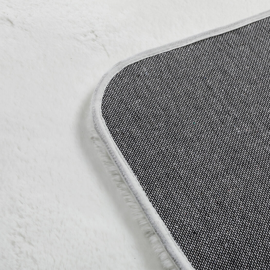 Floor Rugs Area Rug Fluffy Faux 140X200CM White Price