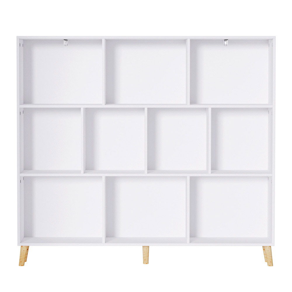 Artiss Bookshelf 3 Tiers 10 Cubes - CORA White Price