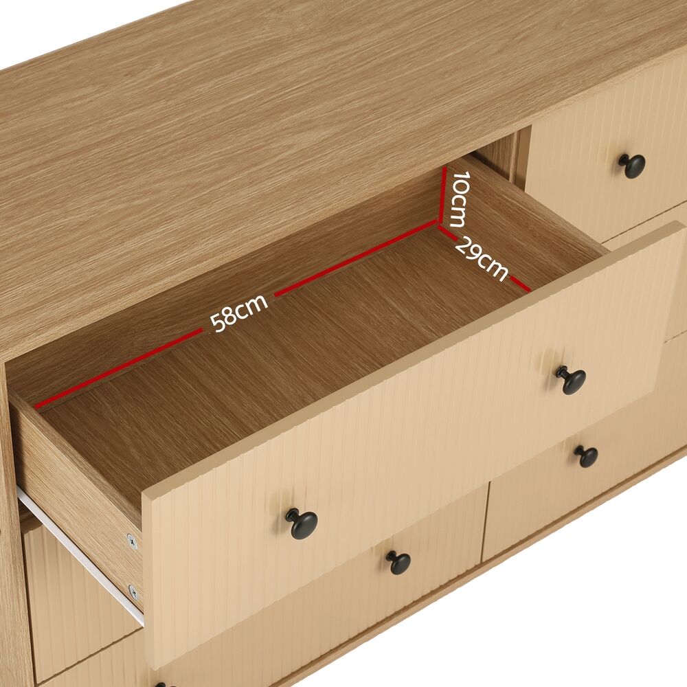 Artiss 6 Chest of Drawers Tallboy Cabinet - RUTH Pine Price