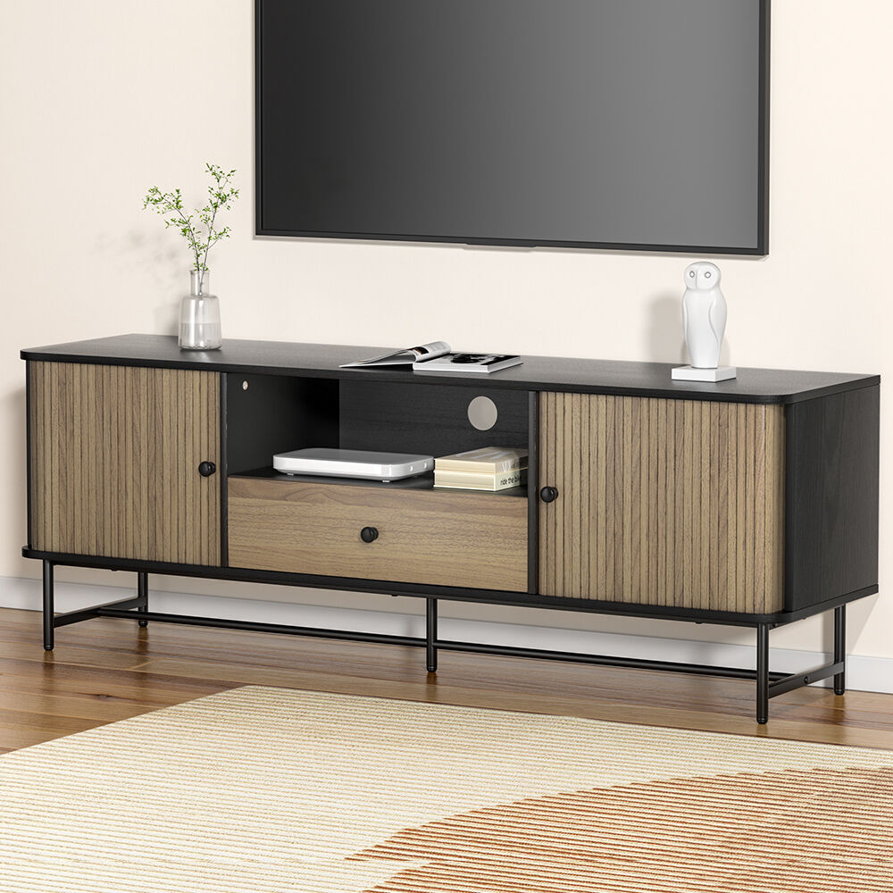 Artiss Entertainment Unit TV Cabinet 150CM Black Boris Price