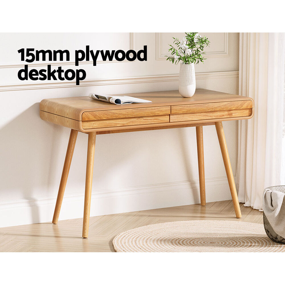 Computer Desk Drawer Natural Wood 100CM Price