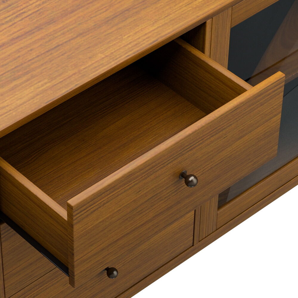 Buffet Sideboard Glass Doors - Oak Price