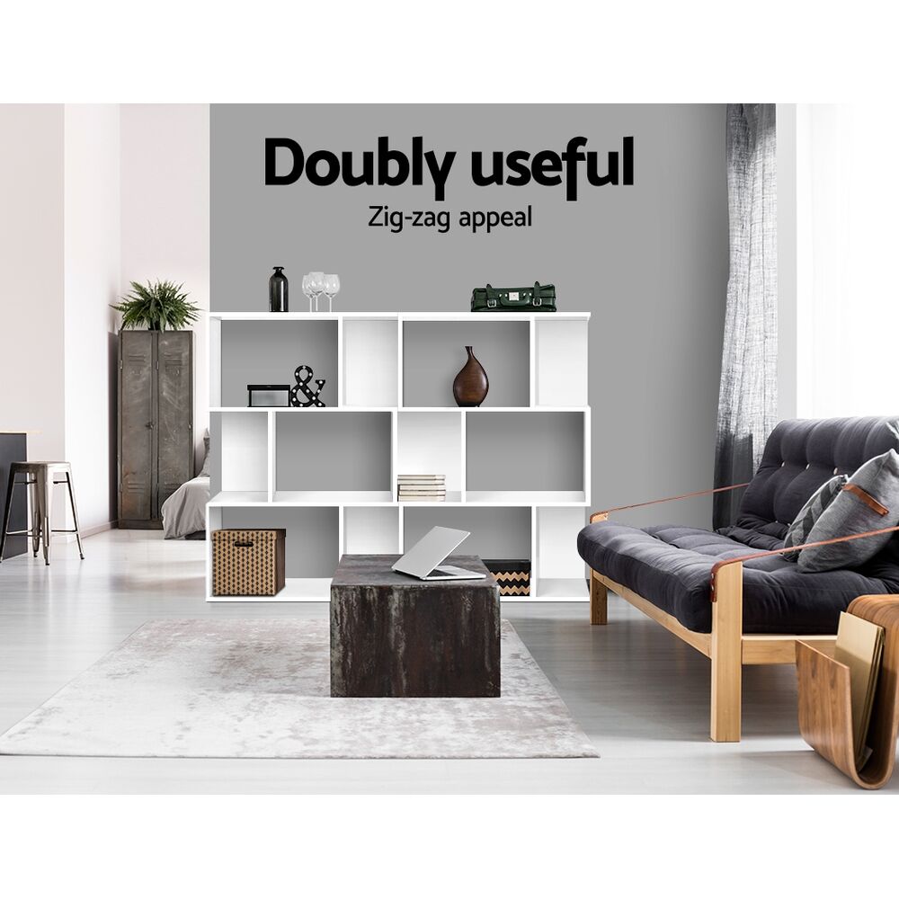 Artiss Bookshelf 3 Tiers - NINA White Price