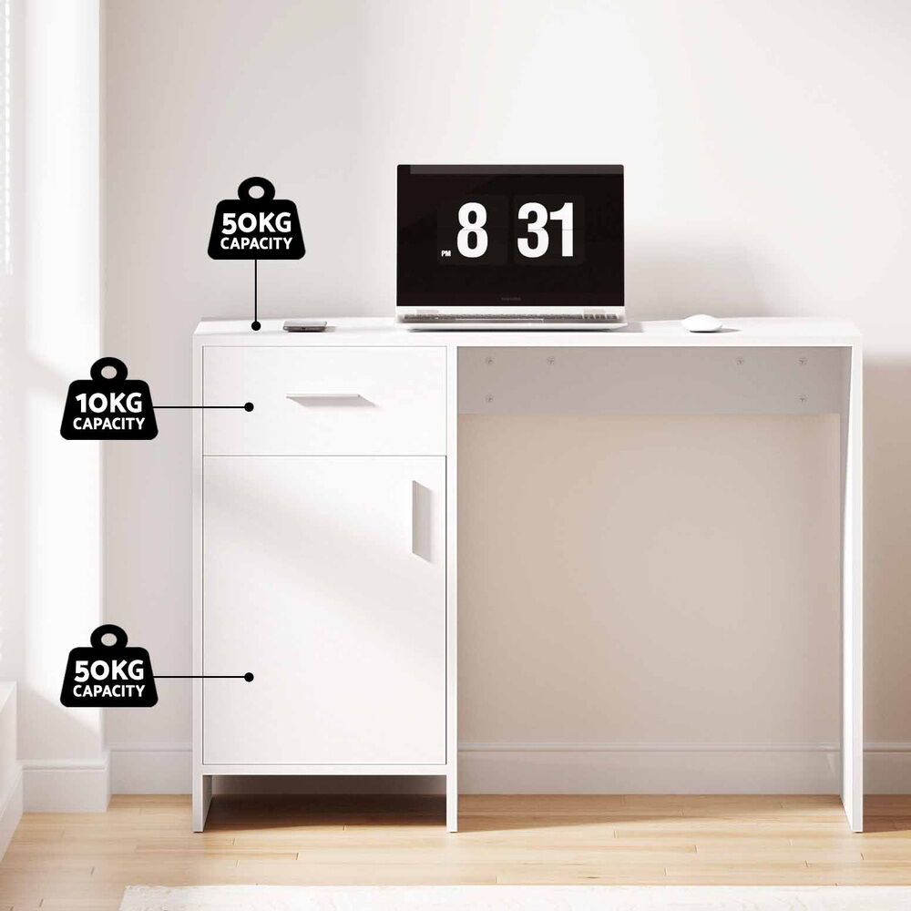 Artiss Computer Desk Drawer Cabinet White 100CM Price