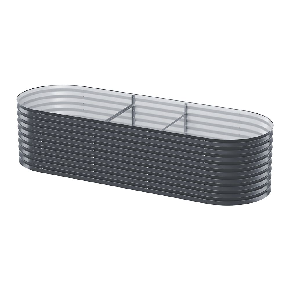 Greenfingers Garden Bed 240X80X56cm Oval Planter Box Price