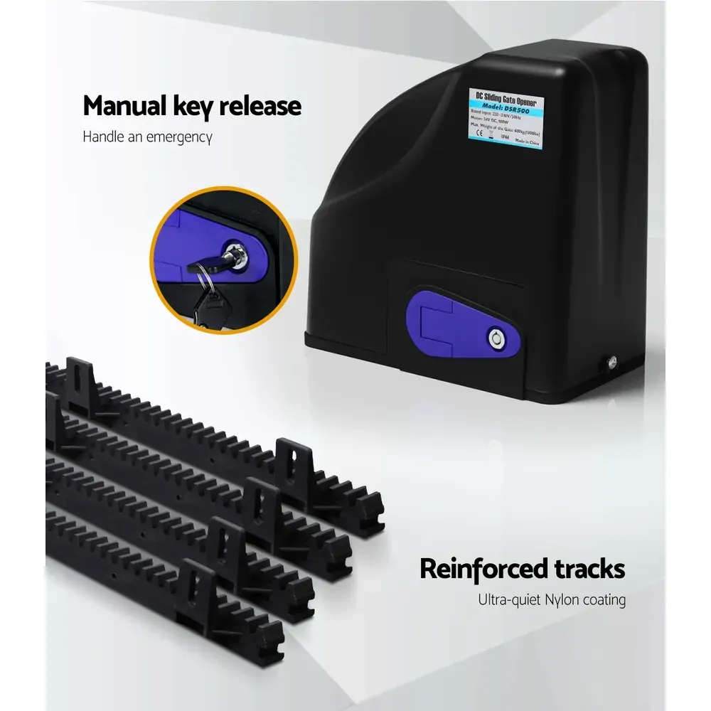 Automatic Sliding Gate Opener Kit 10W Solar Panel Electric 4M 600KG Price