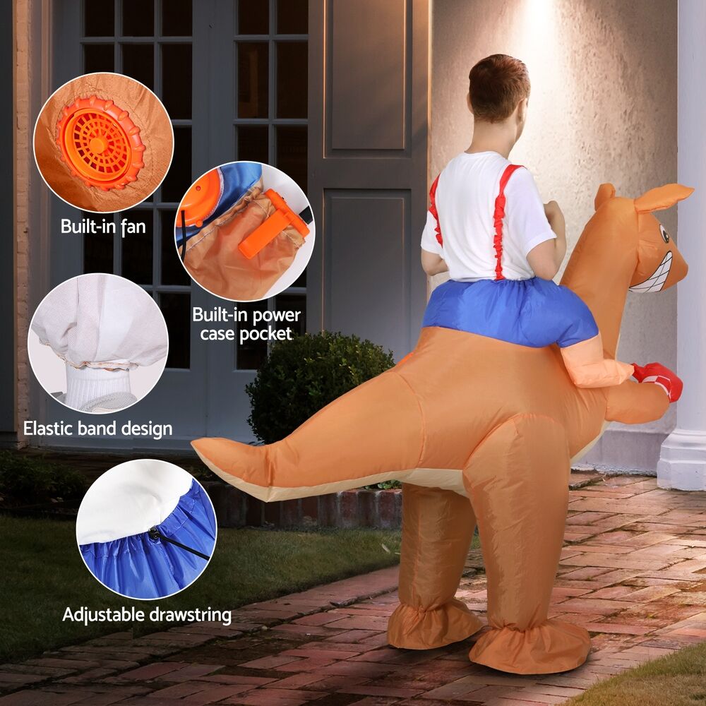 Inflatable Kangaroo Costume Adult Suit Blow Up Party Fancy Dress Halloween Cosplay Price