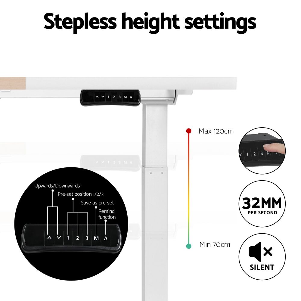 Artiss Standing Desk Motorised Dual Motor 120CM Price