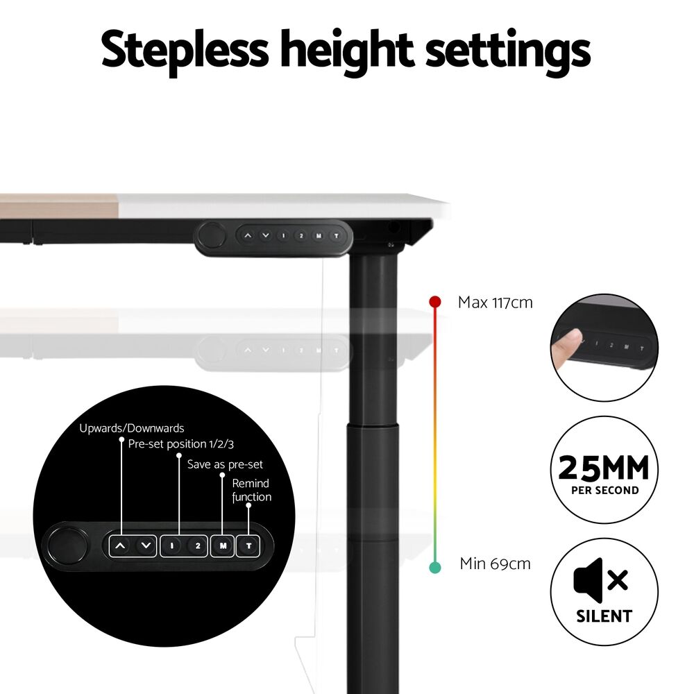 Artiss Standing Desk Motorised Electric Dual Motor 120CM Price