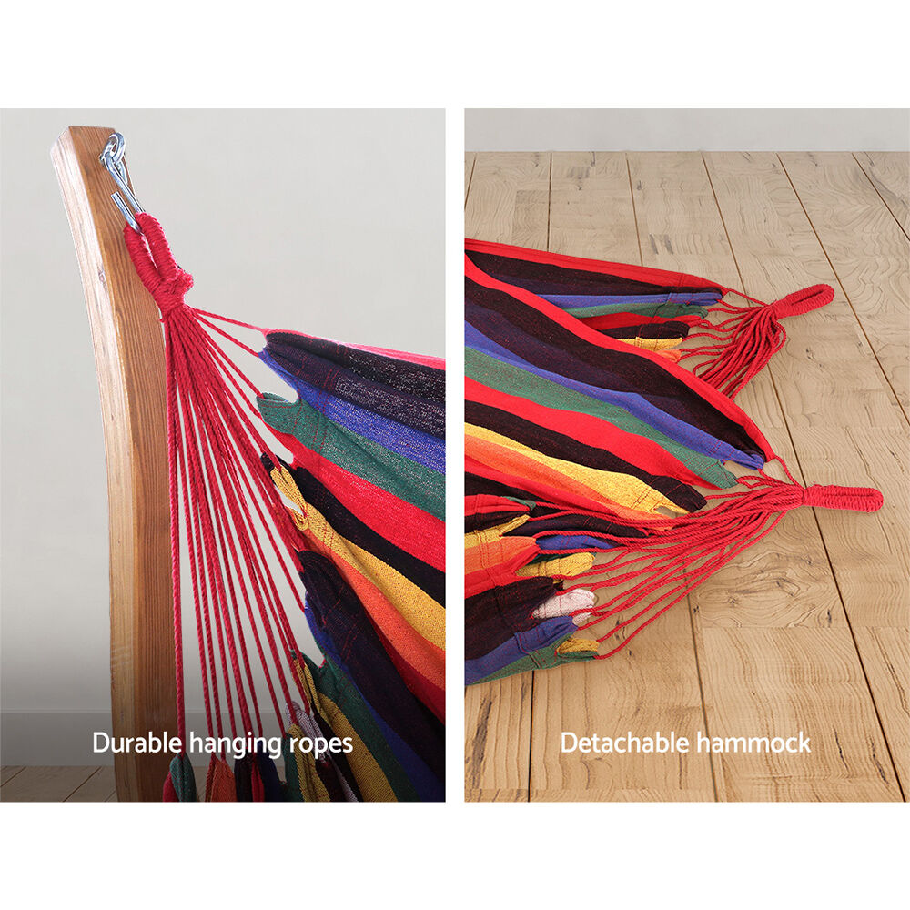 Hammock Chair Timber Outdoor Furniture Camping with Wooden Stand Price
