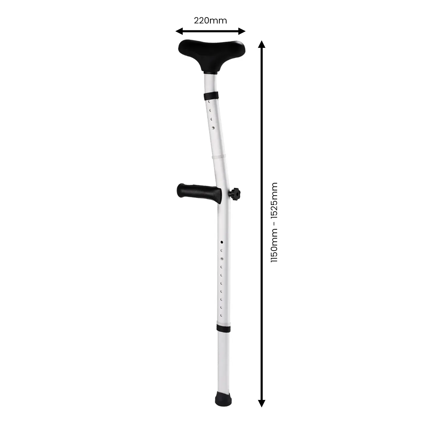 Evekare Heavy Duty Under Arm Walking Crutch Price