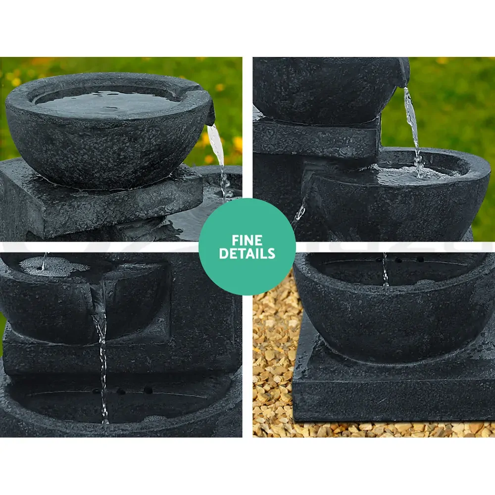 4 Tier Solar Powered Water Fountain with Light Price