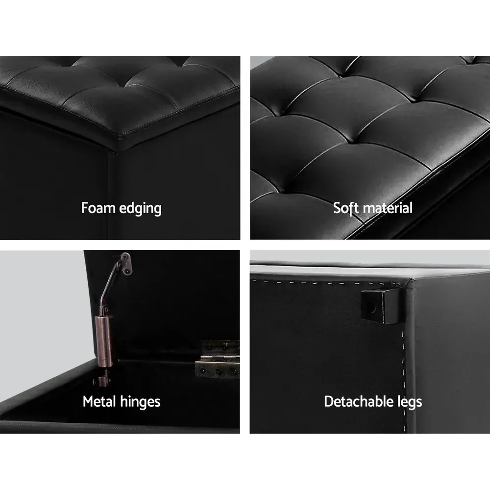 PU Leather Storage Ottoman Price
