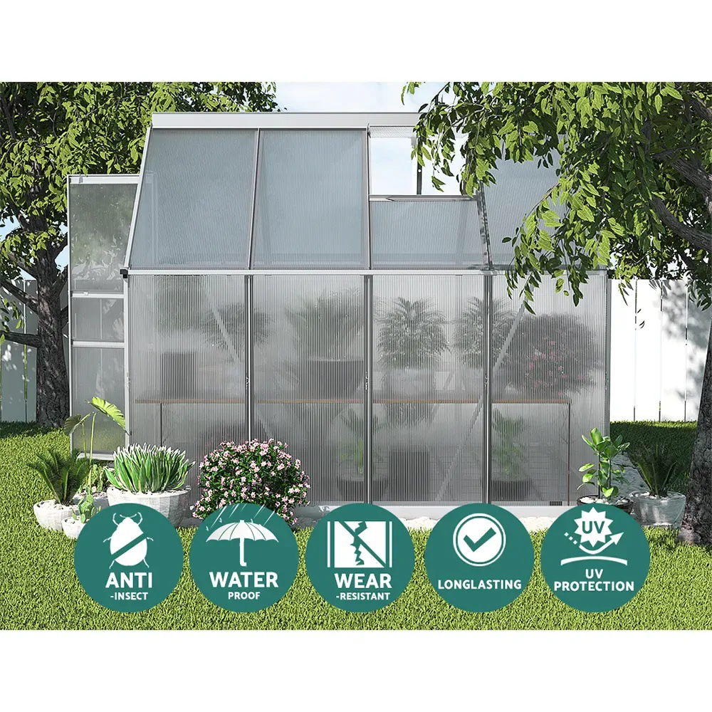 Greenhouse Aluminium Green House Polycarbonate Garden Shed Price