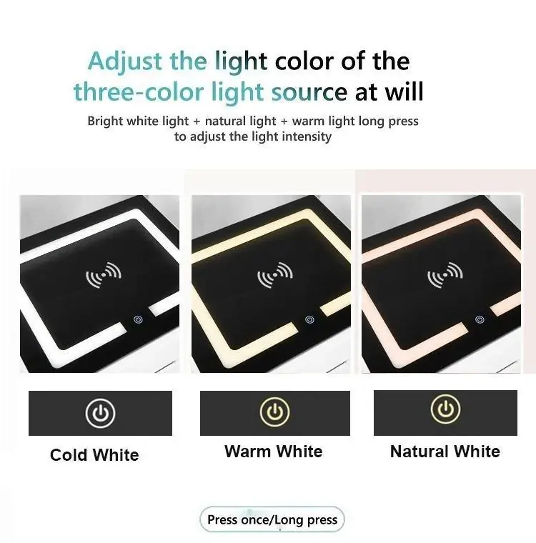 Findlay Smart Bedside Tables Side 3 Drawers Wireless Charging Nightstand LED Light USB Connection Price