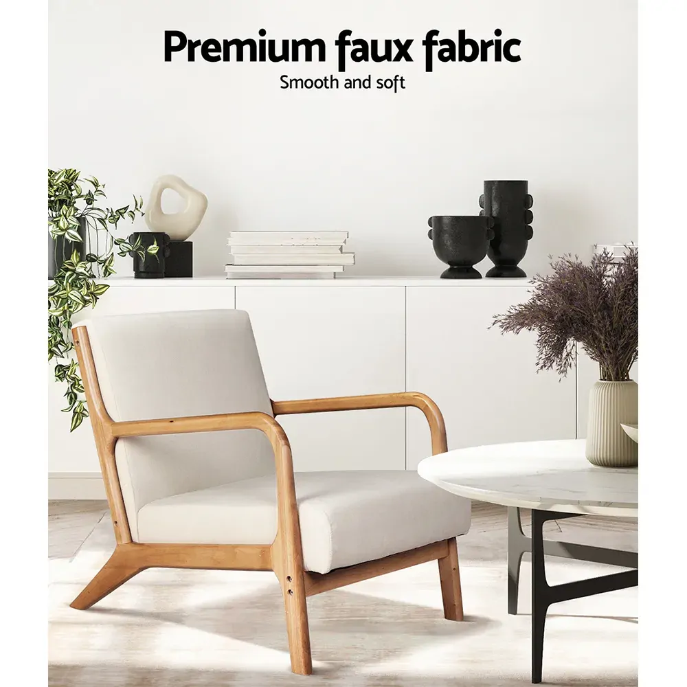 Armchair Lounge Chair Accent Armchairs Couch Sofa Bedroom Wood Price